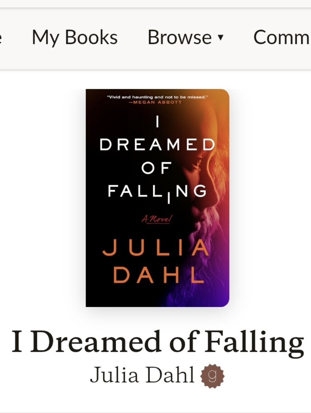 I Dreamed of Falling by Julia Dahl — Paperback - Picture 2 of 3